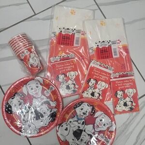Vintage Disney 101 Dalmatians party pack of birthday supplies 90s y2k